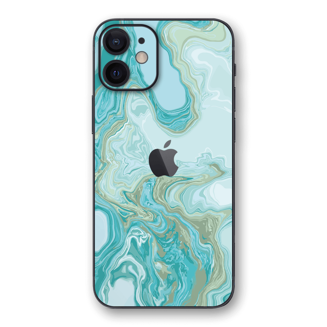 iPhone 12 mini SIGNATURE Light Turquoise Liquid Skin, Wrap, Decal, Protector, Cover by EasySkinz | EasySkinz.com