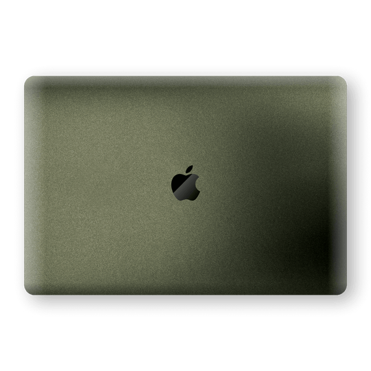 MacBook Pro 15" Touch Bar MILITARY GREEN Metallic Matt Matte Skin Wrap Sticker Decal Cover Protector by EasySkinz