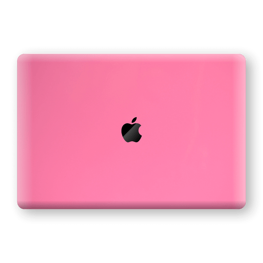 MacBook Air 13" (2018-2019) HOT PINK Glossy Gloss Finish Skin Wrap Sticker Decal Cover Protector by EasySkinz