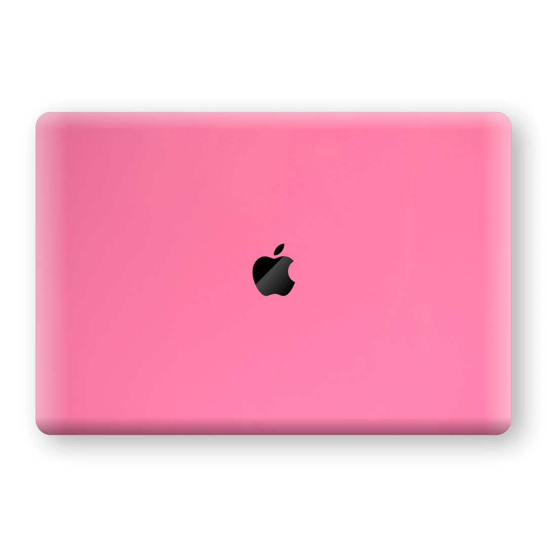 MacBook Pro 15" Touch Bar Hot Pink Glossy Gloss Finish Skin Wrap Sticker Decal Cover Protector by EasySkinz