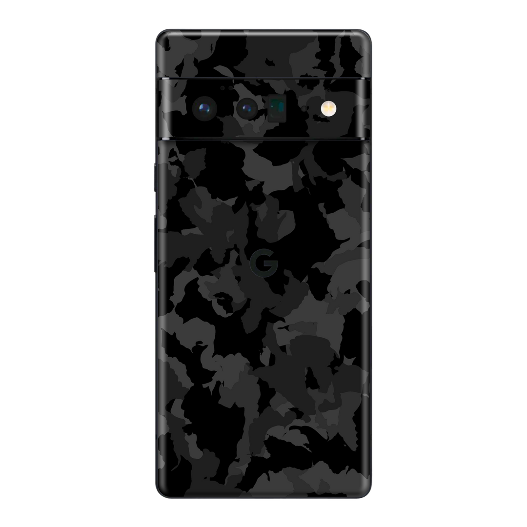 Google Pixel 6 Pro Print Printed Custom Signature Camouflage Dark Slate Black Camo Skin Wrap Sticker Decal Cover Protector by EasySkinz | EasySkinz.com