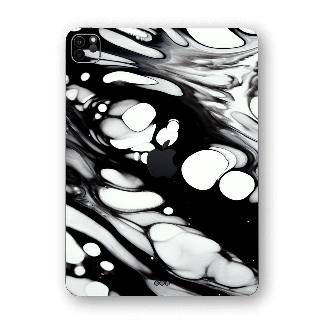 iPad PRO 12.9-inch 2021 Print Printed Custom Signature Abstract Monochrome Skin Wrap Sticker Decal Cover Protector by EasySkinz | EasySkinz.com