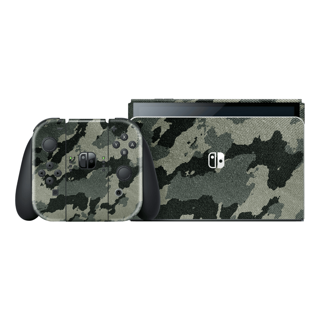 Nintendo Switch OLED Print Printed Custom Signature Hidden in The Forest Camouflage Pattern Skin Wrap Sticker Decal Cover Protector by EasySkinz | EasySkinz.com