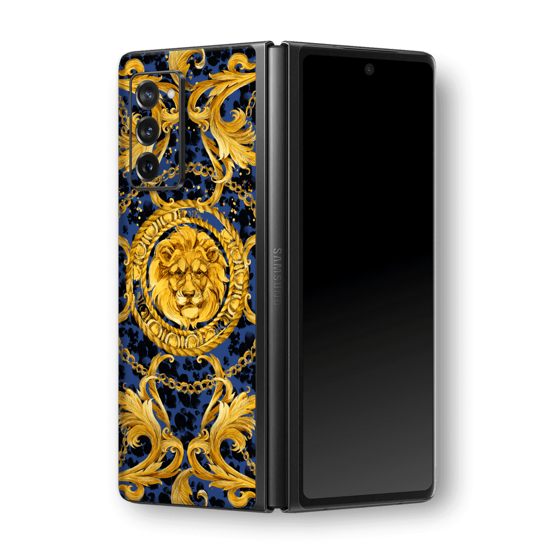 Samsung Galaxy Z Fold 2 Print Printed Custom SIGNATURE Golden Luxuriousness Skin, Wrap, Decal, Protector, Cover by EasySkinz | EasySkinz.com