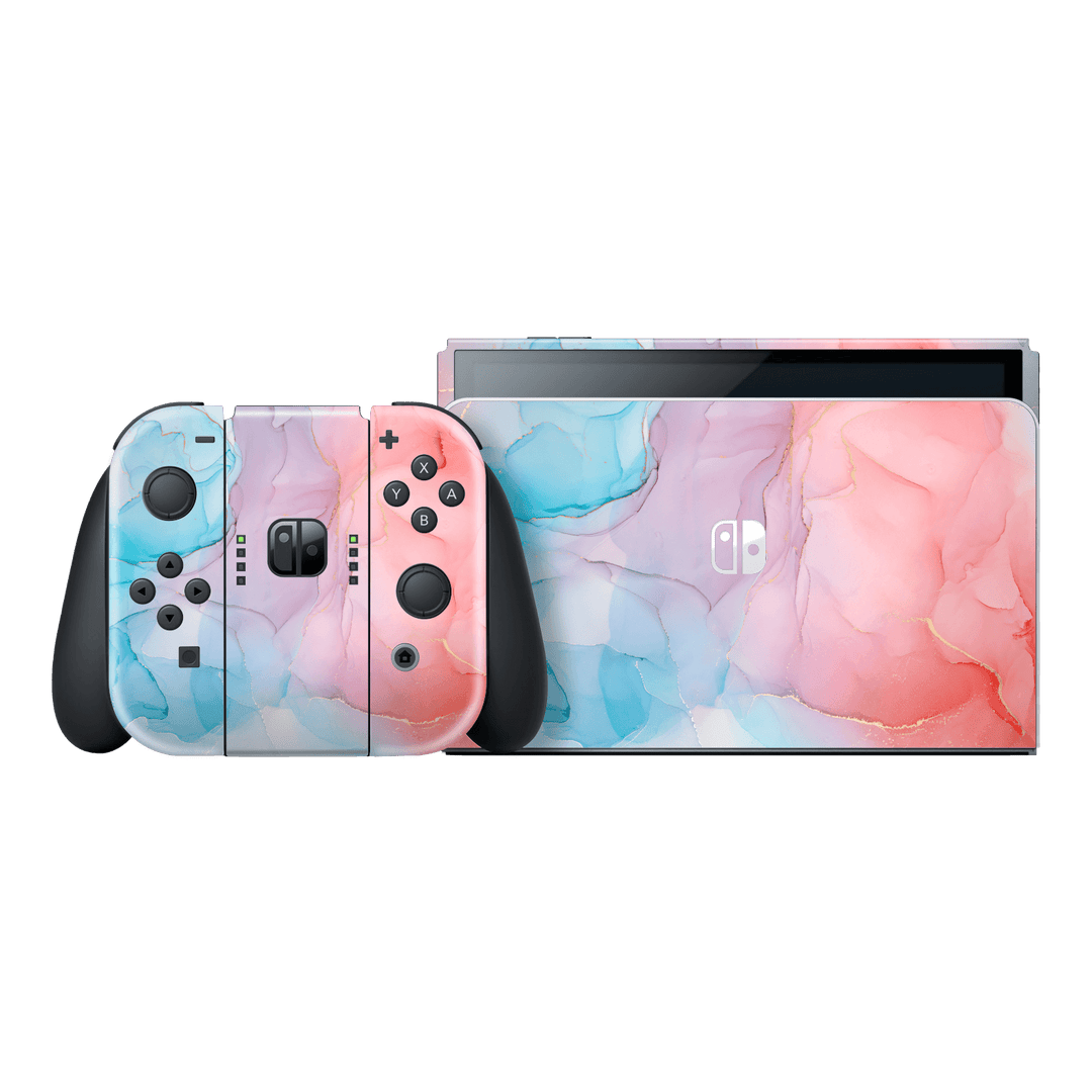 Nintendo Switch OLED Print Printed Custom Signature Sea and Corals Skin Wrap Sticker Decal Cover Protector by EasySkinz | EasySkinz.com