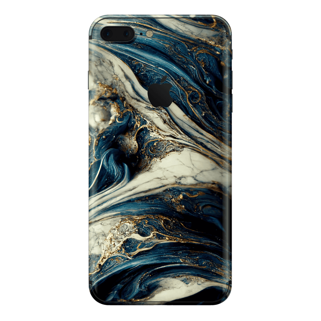 iPhone 8 PLUS Printed Custom SIGNATURE Agate Geode Naia Ocean Blue Stone Skin Wrap Sticker Decal Cover Protector by EasySkinz | EasySkinz.com