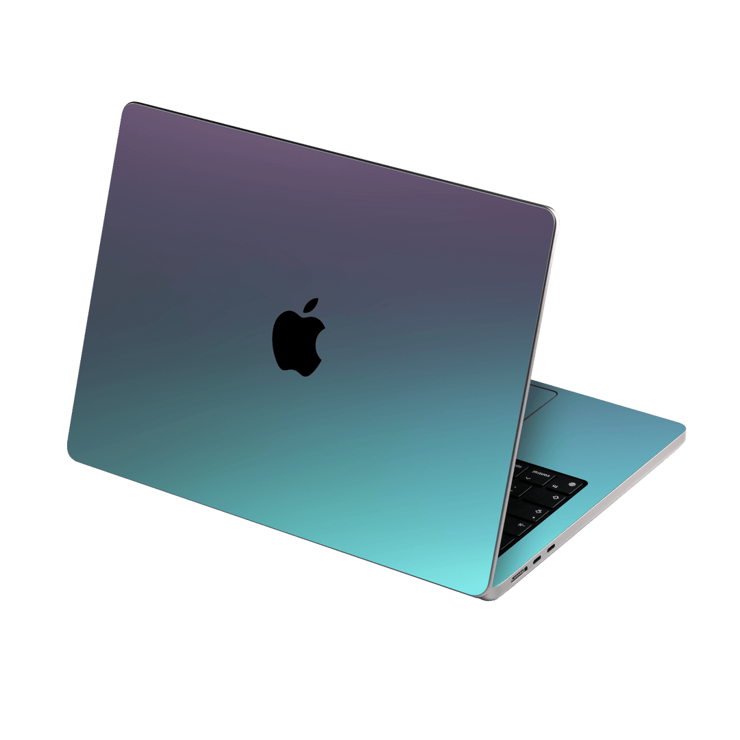 MacBook Air 13.6” (2022, M2) Chameleon Turquoise Lavender Colour-changing Metallic Skin Wrap Sticker Decal Cover Protector by EasySkinz | EasySkinz.com