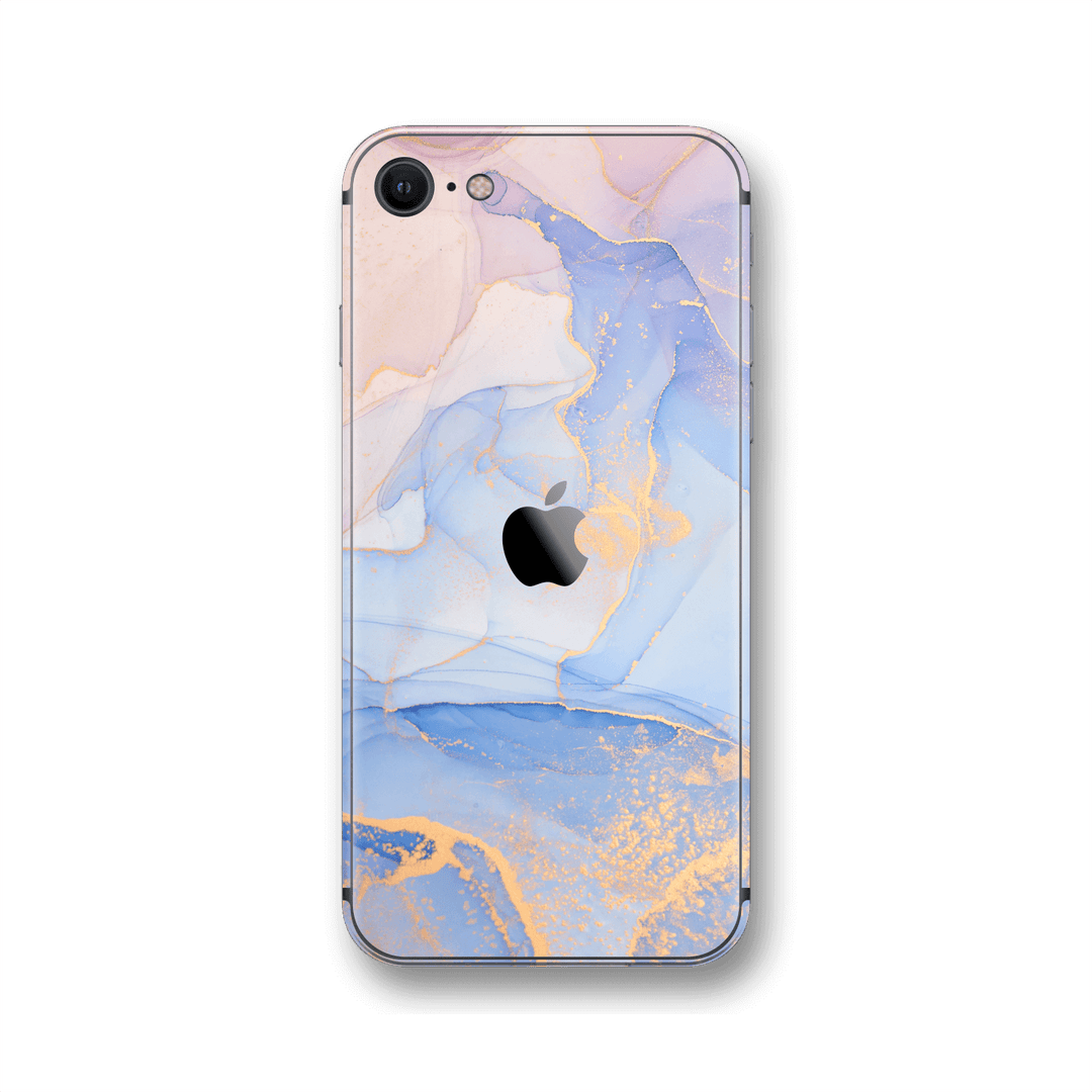 iPhone SE (2020) SIGNATURE AGATE GEODE Pastel-Gold Skin, Wrap, Decal, Protector, Cover by EasySkinz | EasySkinz.com