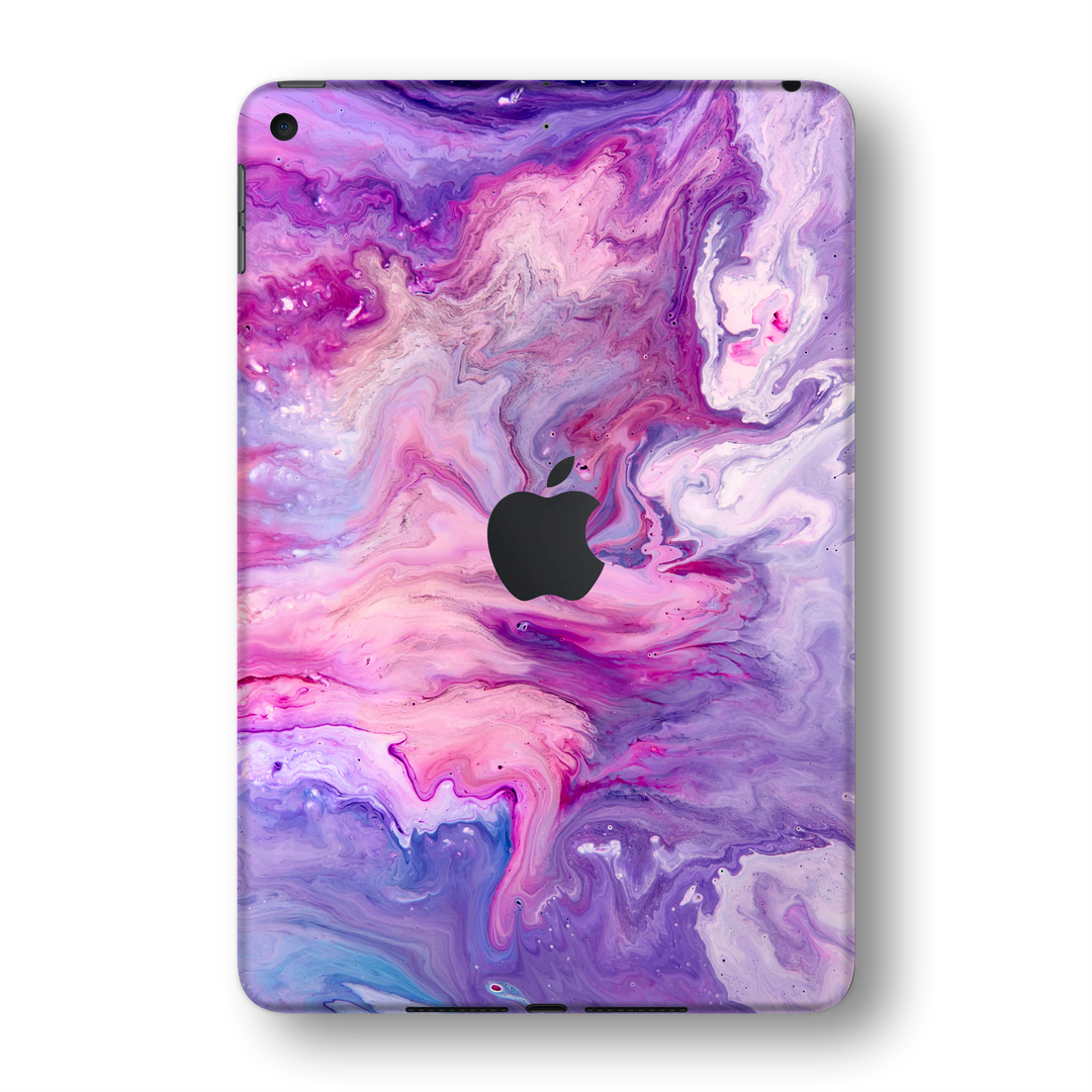 iPad MINI 5 (5th Generation 2019) SIGNATURE Abstract PURPLE Paint Skin Wrap Sticker Decal Cover Protector by EasySkinz