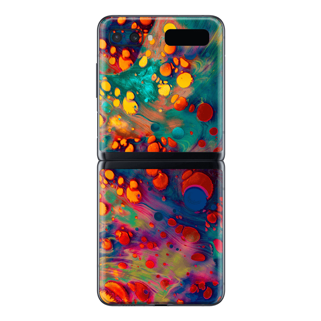 Samsung Galaxy Z Flip 5G Print Printed Custom SIGNATURE Abstract Art Impression Skin Wrap Sticker Decal Cover Protector by EasySkinz | EasySkinz.com