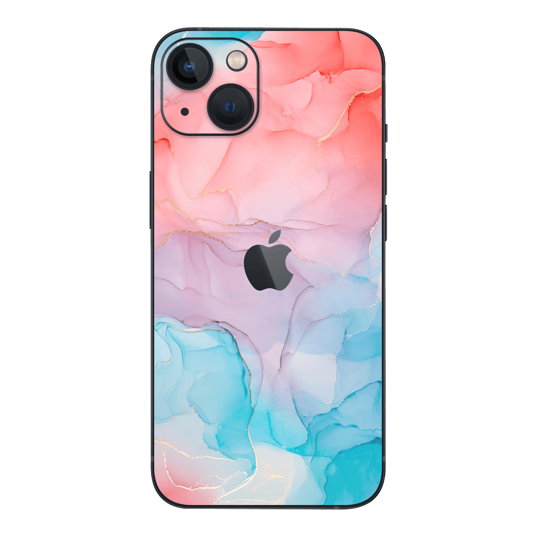 iPhone 13 Print Printed Custom Signature AGATE GEODE Sea and Corals Skin Wrap Sticker Decal Cover Protector by EasySkinz