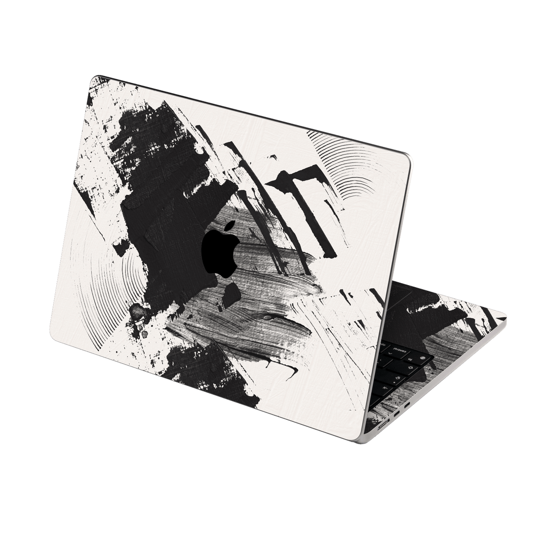 MacBook Air 13.6” (2022, M2) Print Printed Custom Signature Black and White Madness Skin Wrap Sticker Decal Cover Protector by EasySkinz | EasySkinz.com