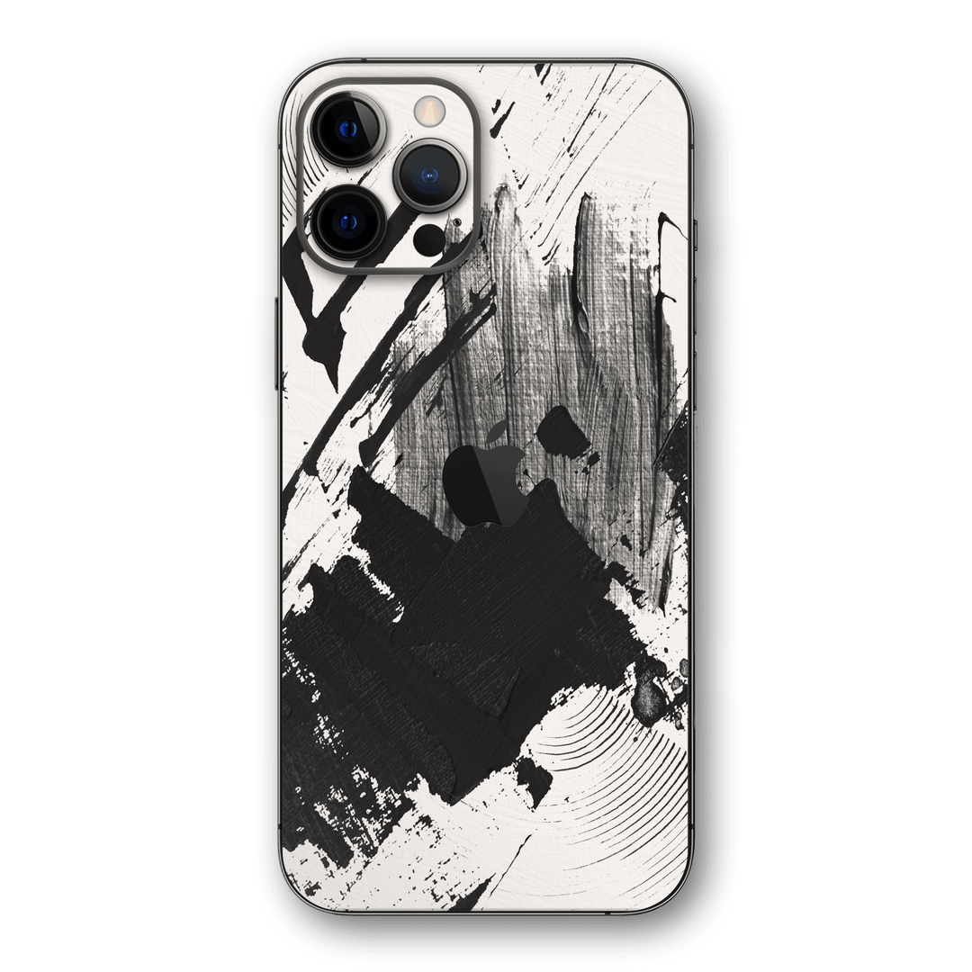 iPhone 12 Pro MAX Print Printed Custom SIGNATURE Black and White Madness Skin Wrap Sticker Decal Cover Protector by EasySkinz | EasySkinz.com