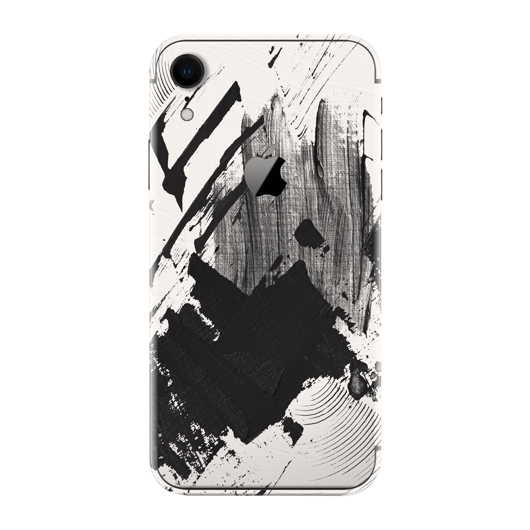 iPhone XR Print Printed Custom SIGNATURE Black and White Madness Skin Wrap Sticker Decal Cover Protector by EasySkinz | EasySkinz.com