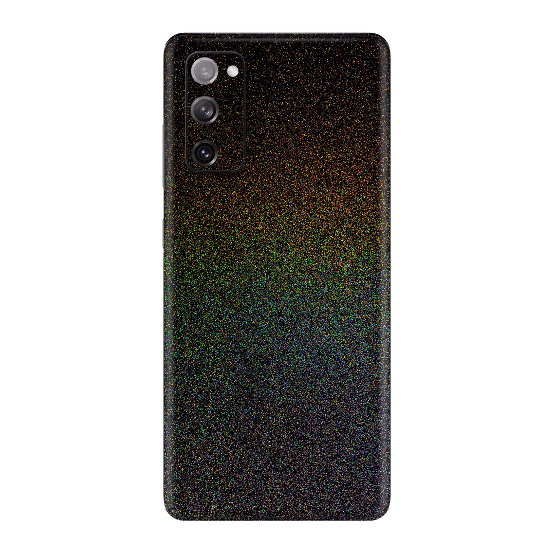 Samsung Galaxy S20 FE Glossy GALAXY Black Milky Way Rainbow Sparkling Metallic Skin Wrap Sticker Decal Cover Protector by EasySkinz