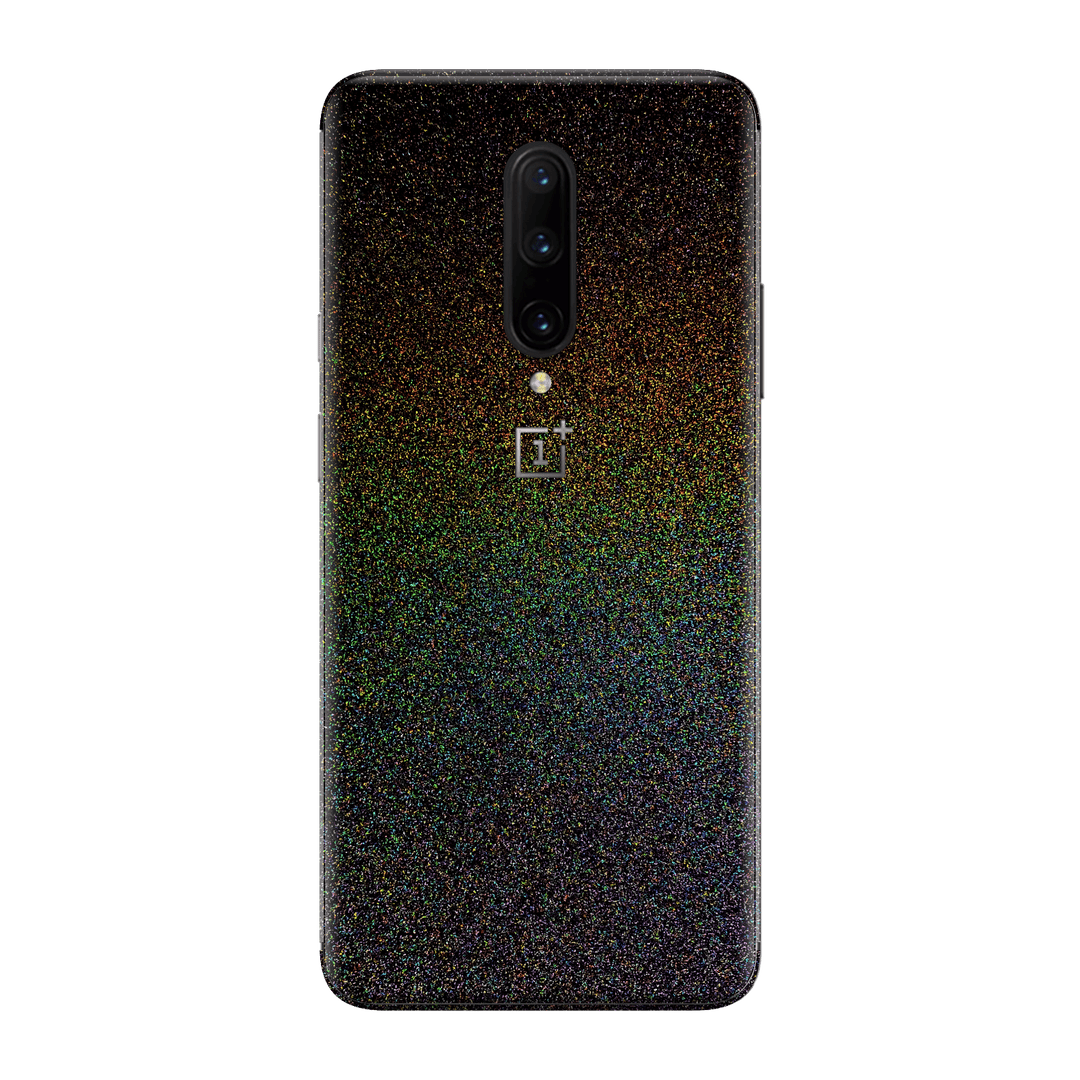 OnePlus 7T PRO Glossy GALAXY Black Milky Way Rainbow Sparkling Metallic Skin Wrap Sticker Decal Cover Protector by EasySkinz