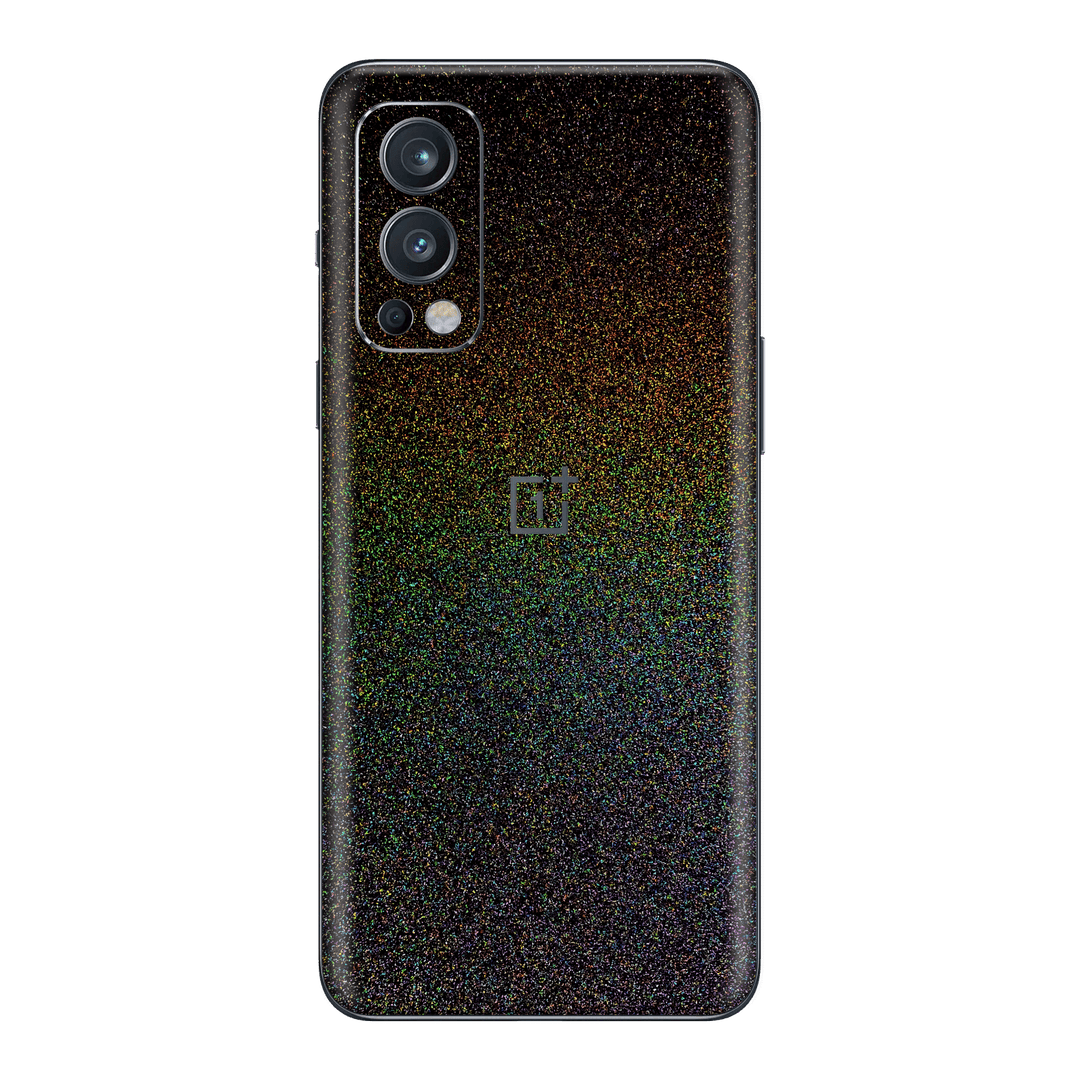 OnePlus Nord 2 GALAXY Black Milky Way Rainbow Sparkling Metallic Gloss Finish Skin Wrap Sticker Decal Cover Protector by EasySkinz | EasySkinz.com