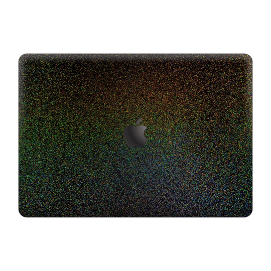 MacBook Pro 13" (2020/2022) M1, M2, GALAXY Galactic Black Milky Way Rainbow Sparkling Metallic Gloss Finish Skin Wrap Sticker Decal Cover Protector by EasySkinz | EasySkinz.com