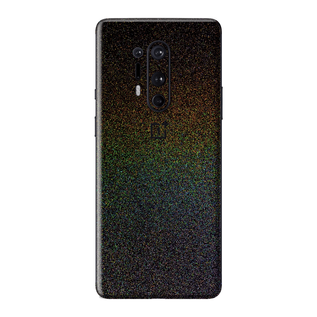 OnePlus 8 PRO Glossy GALAXY Black Milky Way Rainbow Sparkling Metallic Skin Wrap Sticker Decal Cover Protector by EasySkinz