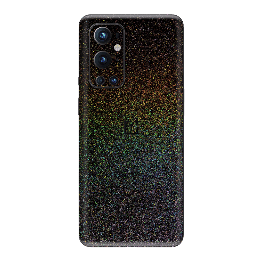 OnePlus 9 Pro GALAXY Black Milky Way Rainbow Sparkling Metallic Gloss Finish Skin Wrap Sticker Decal Cover Protector by EasySkinz