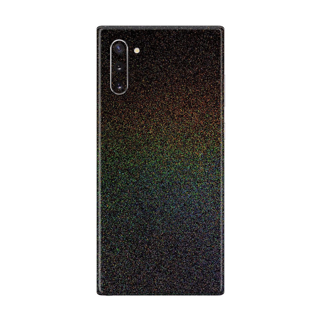 Samsung Galaxy NOTE 10 Glossy GALAXY Black Milky Way Rainbow Sparkling Metallic Skin Wrap Sticker Decal Cover Protector by EasySkinz