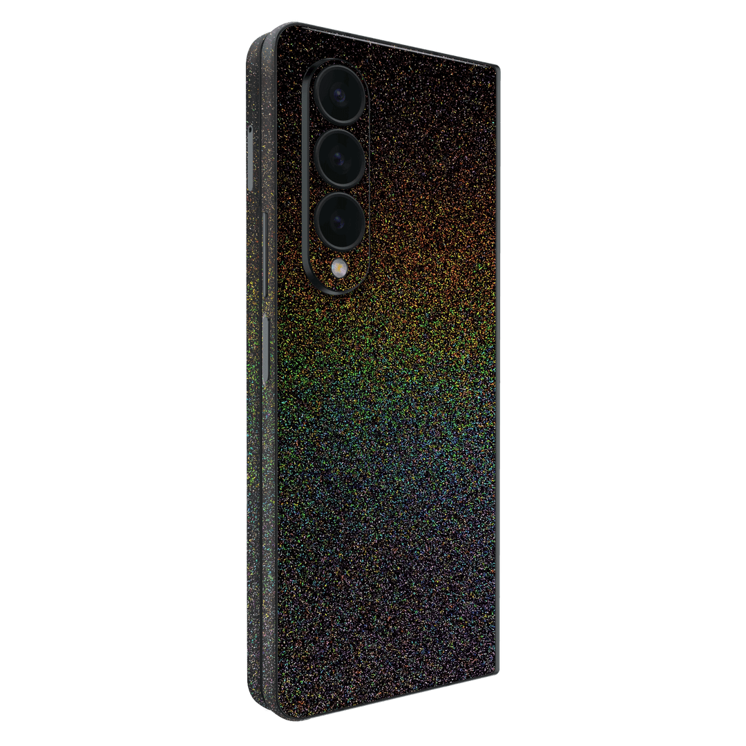 Samsung Galaxy Z Fold 4 (2022) GALAXY Black Milky Way Rainbow Sparkling Metallic Gloss Finish Skin Wrap Sticker Decal Cover Protector by EasySkinz | EasySkinz.com