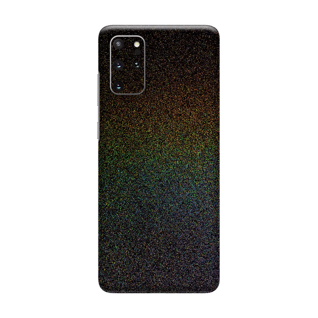 Samsung Galaxy S20+ PLUS Glossy GALAXY Black Milky Way Rainbow Sparkling Metallic Skin Wrap Sticker Decal Cover Protector by EasySkinz