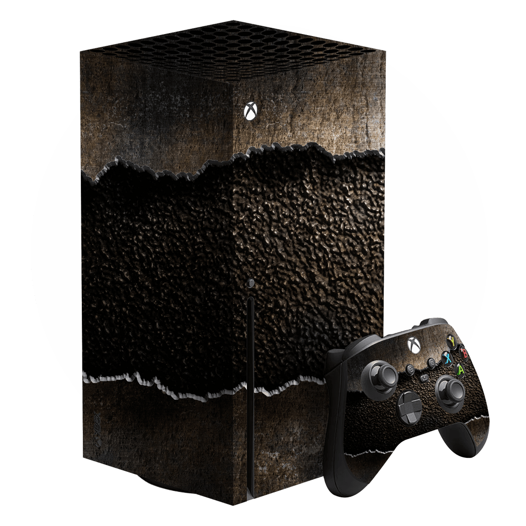 XBOX Series X SIGNATURE RUSTED SHIELD Skin, Wrap, Decal, Protector, Cover by EasySkinz | EasySkinz.com