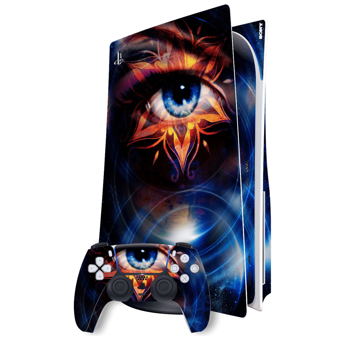 Playstation 5 (PS5) DISC Edition SIGNATURE COSMIC EYE Skin Wrap Sticker Decal Cover Protector by EasySkinz | EasySkinz.com