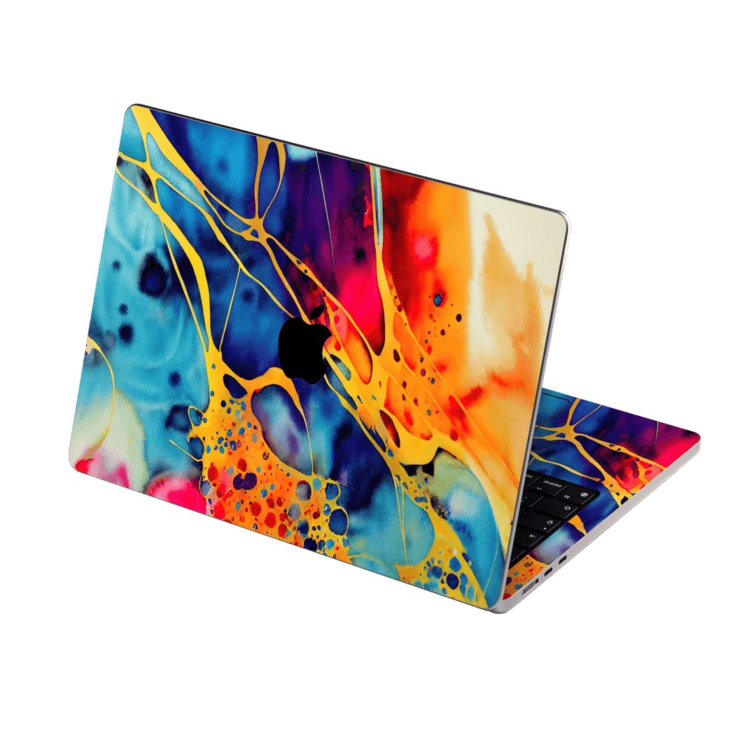 MacBook Air 13.6” (2022, M2) Print Printed Custom Signature Five Senses Art Colours Colors Colorful Colourful Skin Wrap Sticker Decal Cover Protector by EasySkinz | EasySkinz.com