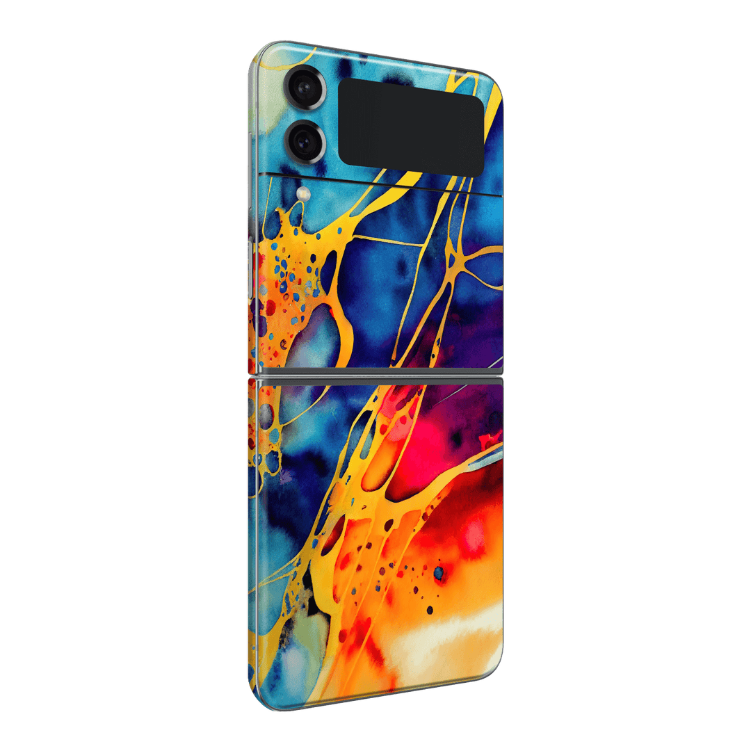 Samsung Galaxy Z Flip 4 (2022) Print Printed Custom Signature Five Senses Art Colours Colors Colorful Colourful Skin Wrap Sticker Decal Cover Protector by EasySkinz | EasySkinz.com