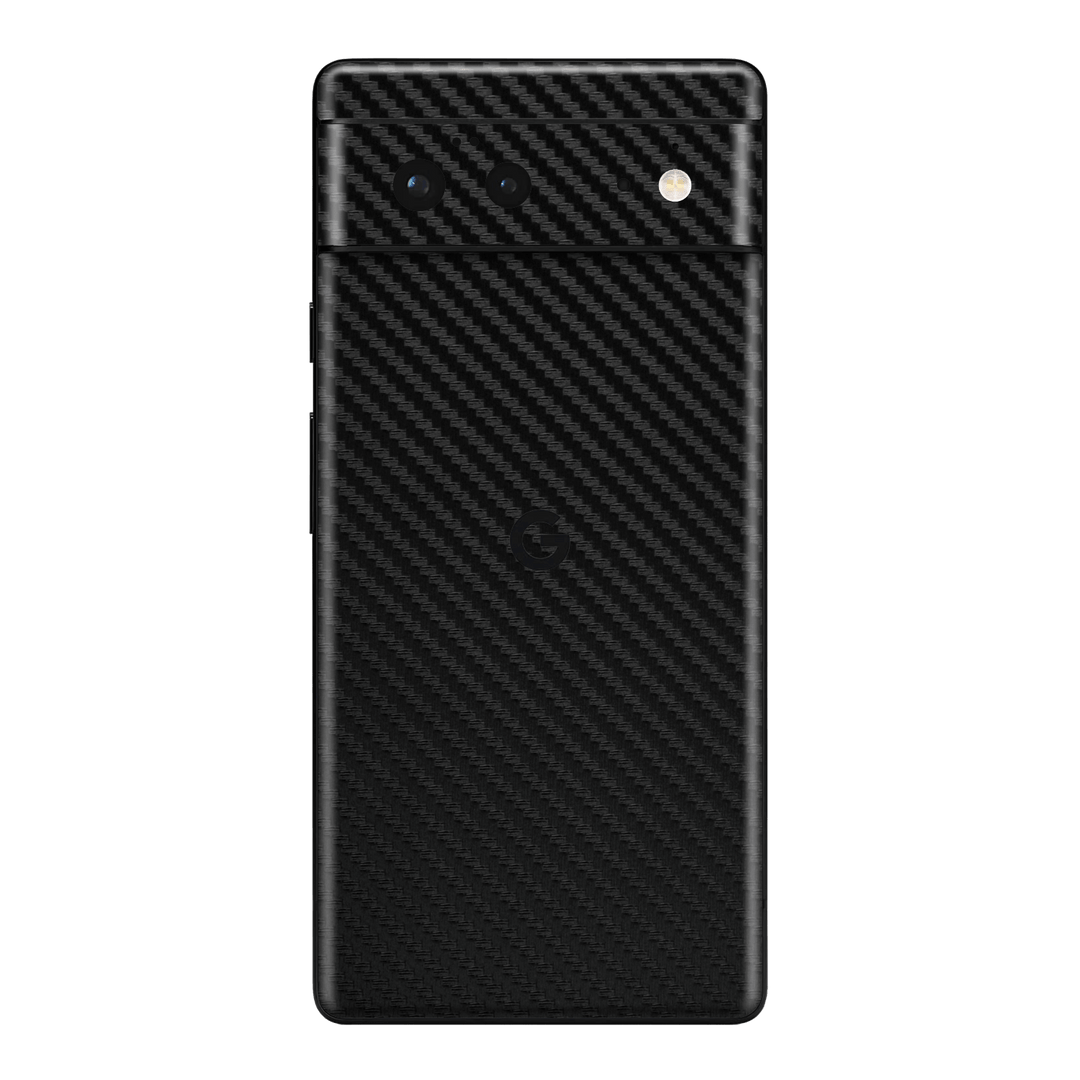 Google Pixel 6 Pro Black 3D Textured Carbon Fibre Fiber Skin Wrap Sticker Decal Cover Protector by EasySkinz | EasySkinz.com