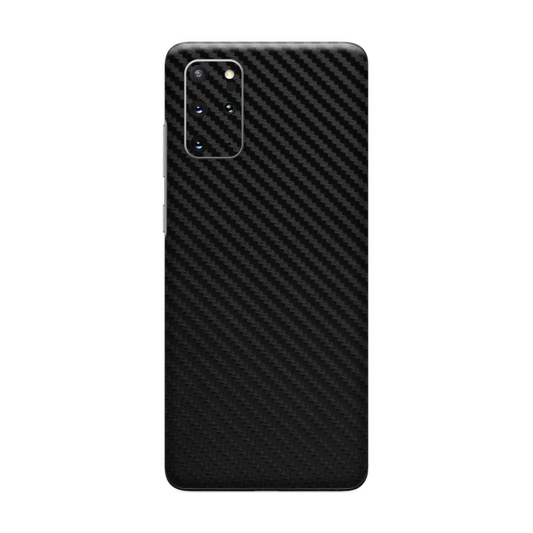 Samsung Galaxy S20+ PLUS 3D Textured Black Carbon Fibre Fiber Skin Wrap Sticker Decal Cover Protector by EasySkinz