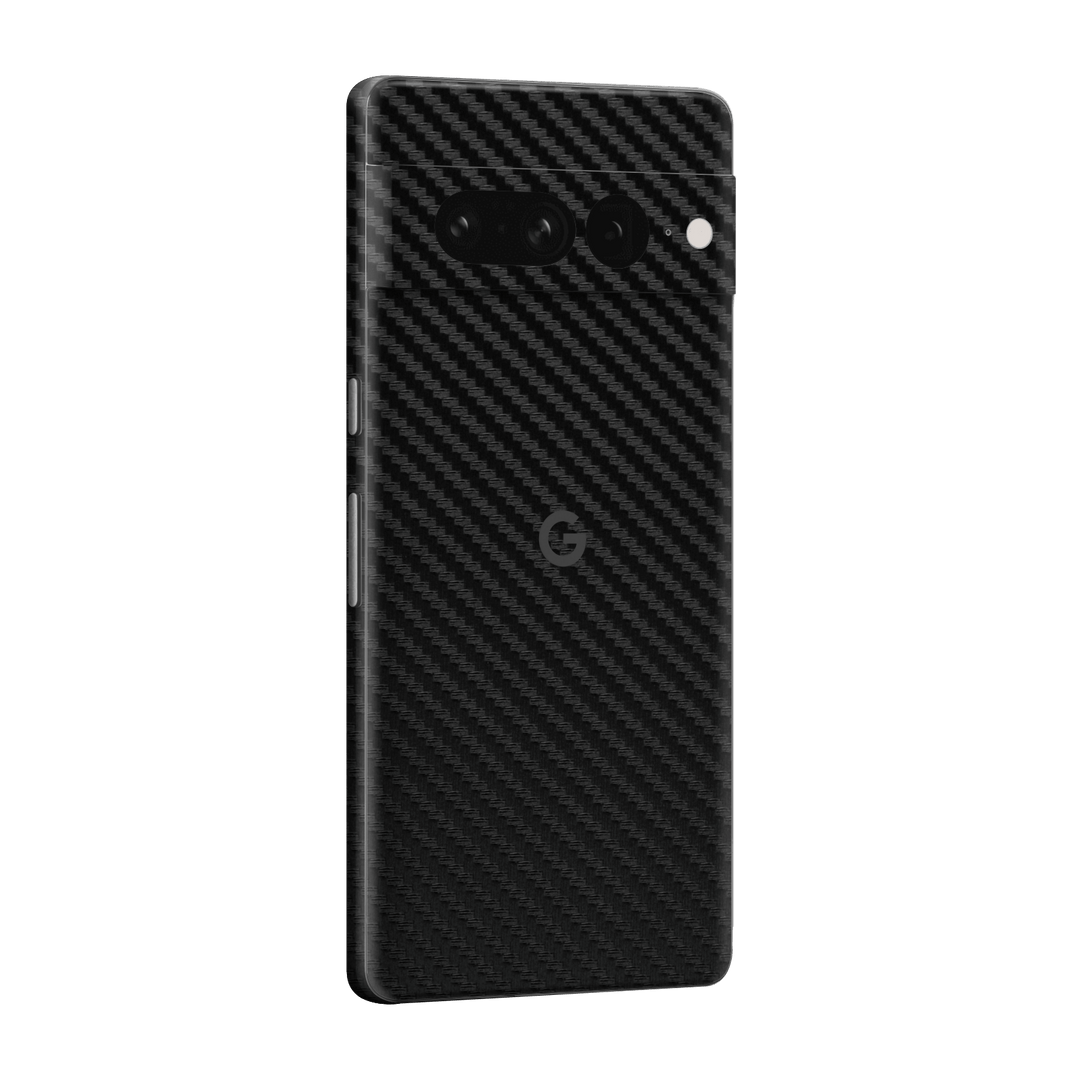 Google Pixel 7 PRO (2022) Black 3D Textured Carbon Fibre Fiber Skin Wrap Sticker Decal Cover Protector by EasySkinz | EasySkinz.com