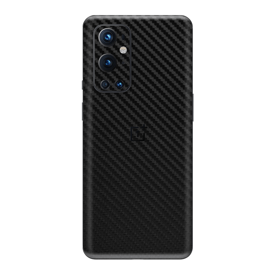 OnePlus 9 PRO Black 3D Textured Carbon Fibre Fiber Skin Wrap Sticker Decal Cover Protector by EasySkinz