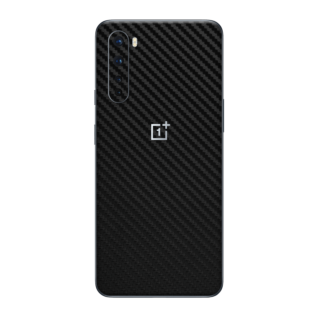 OnePlus Nord 3D Textured Black Carbon Fibre Fiber Skin Wrap Sticker Decal Cover Protector by EasySkinz
