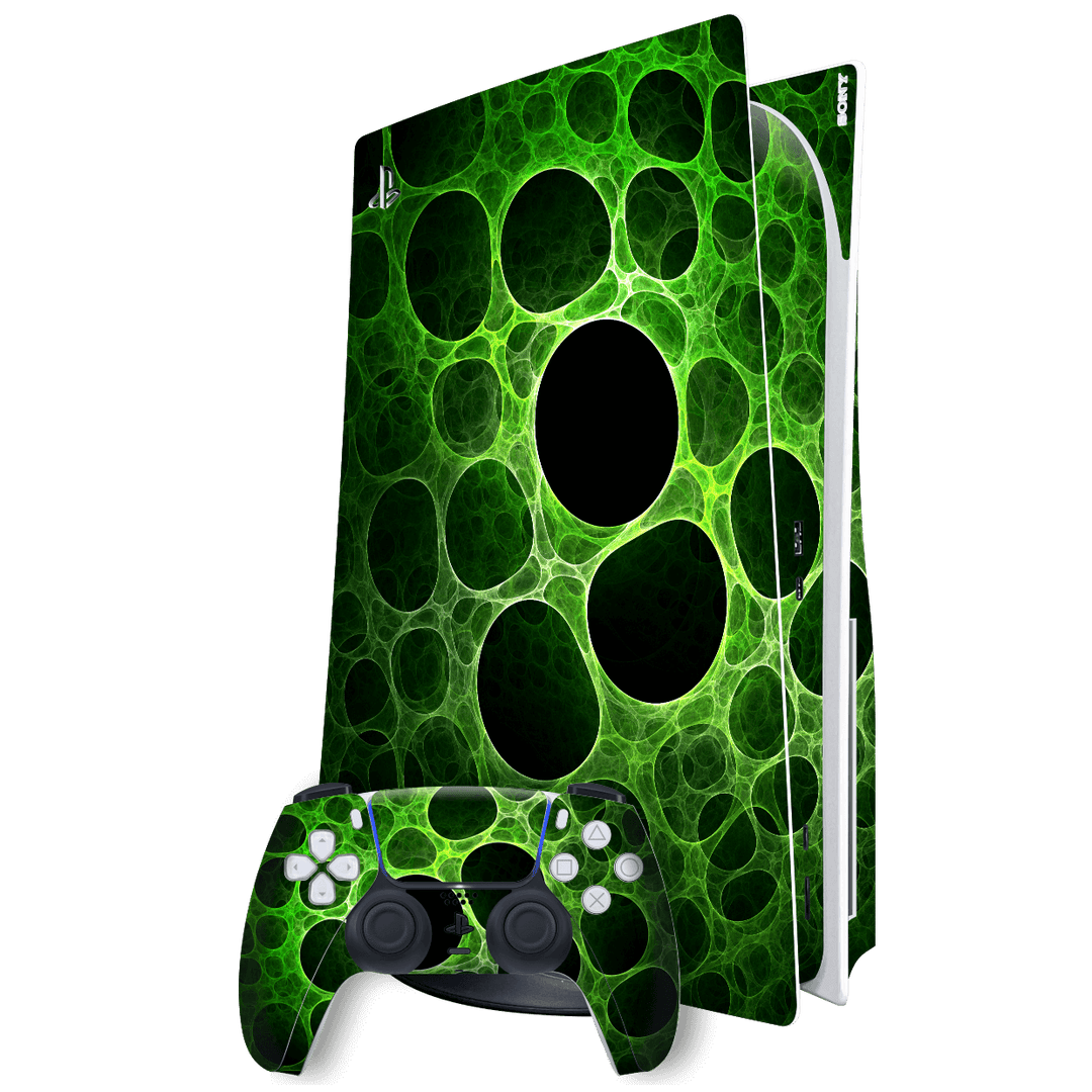 Playstation 5 (PS5) DISC Edition SIGNATURE BACTERIA Skin Wrap Sticker Decal Cover Protector by EasySkinz | EasySkinz.com