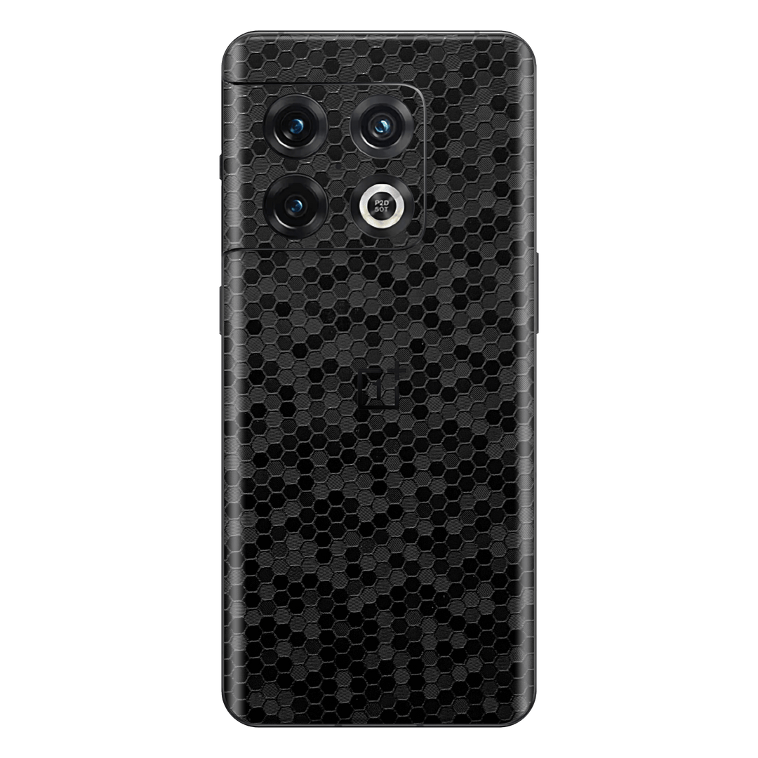 OnePlus 10 PRO Luxuria Black Honeycomb 3D Textured Skin Wrap Decal Cover Protector by EasySkinz | EasySkinz.com