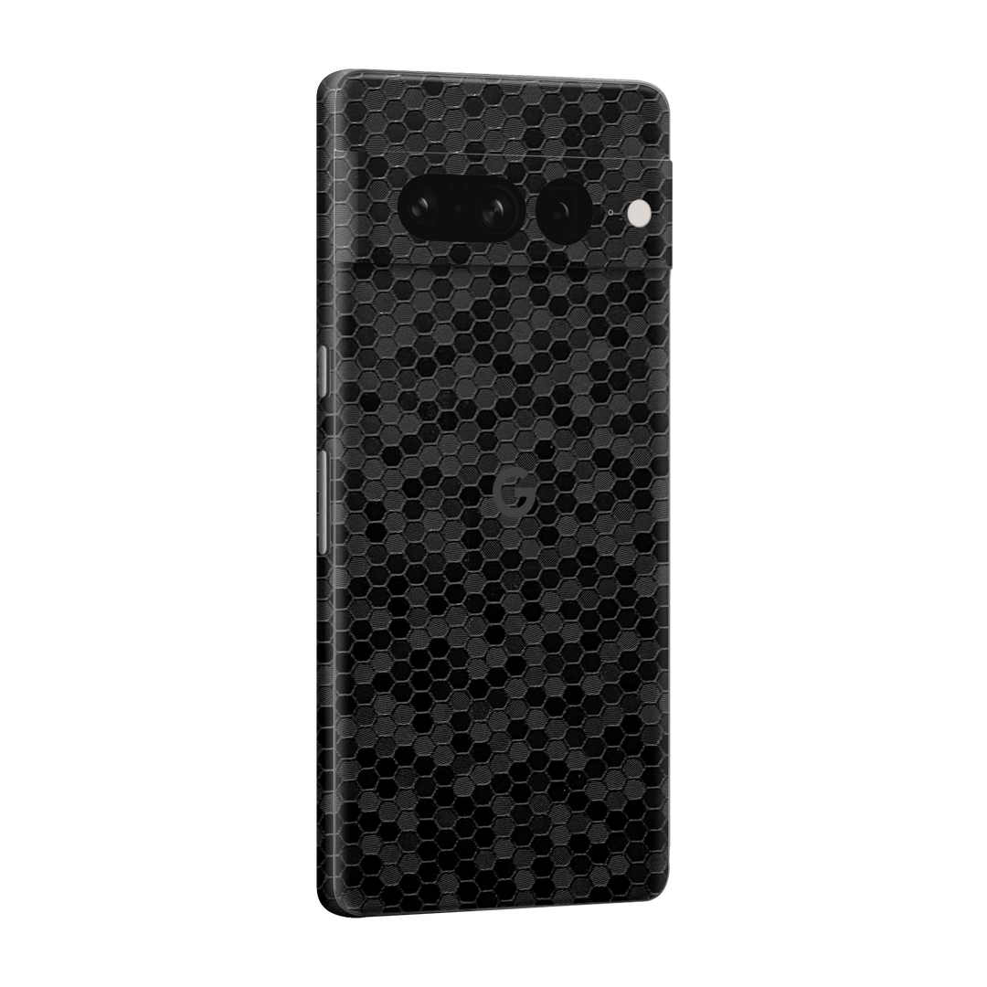 Google Pixel 7 PRO (2022) Luxuria Black Honeycomb 3D Textured Skin Wrap Sticker Decal Cover Protector by EasySkinz | EasySkinz.com