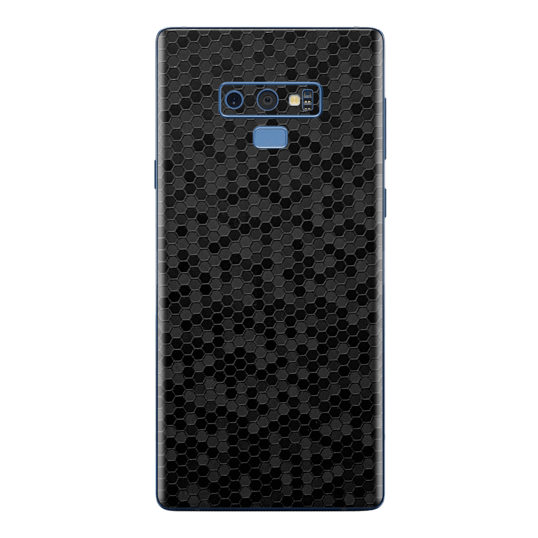 Samsung Galaxy NOTE 9 Luxuria Black Honeycomb 3D Textured Skin Wrap Sticker Decal Cover Protector by EasySkinz | EasySkinz.com