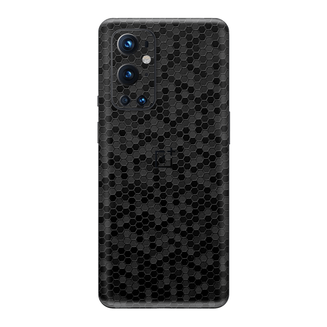 OnePlus 9 PRO Luxuria Black Honeycomb 3D Textured Skin Wrap Sticker Decal Cover Protector by EasySkinz