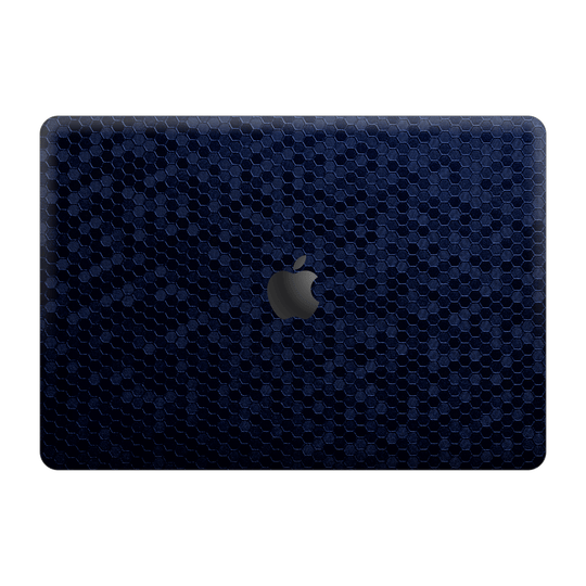 MacBook Air 13" (2020, M1) Luxuria Navy Blue Honeycomb 3D Textured Skin Wrap Sticker Decal Cover Protector by EasySkinz | EasySkinz.com
