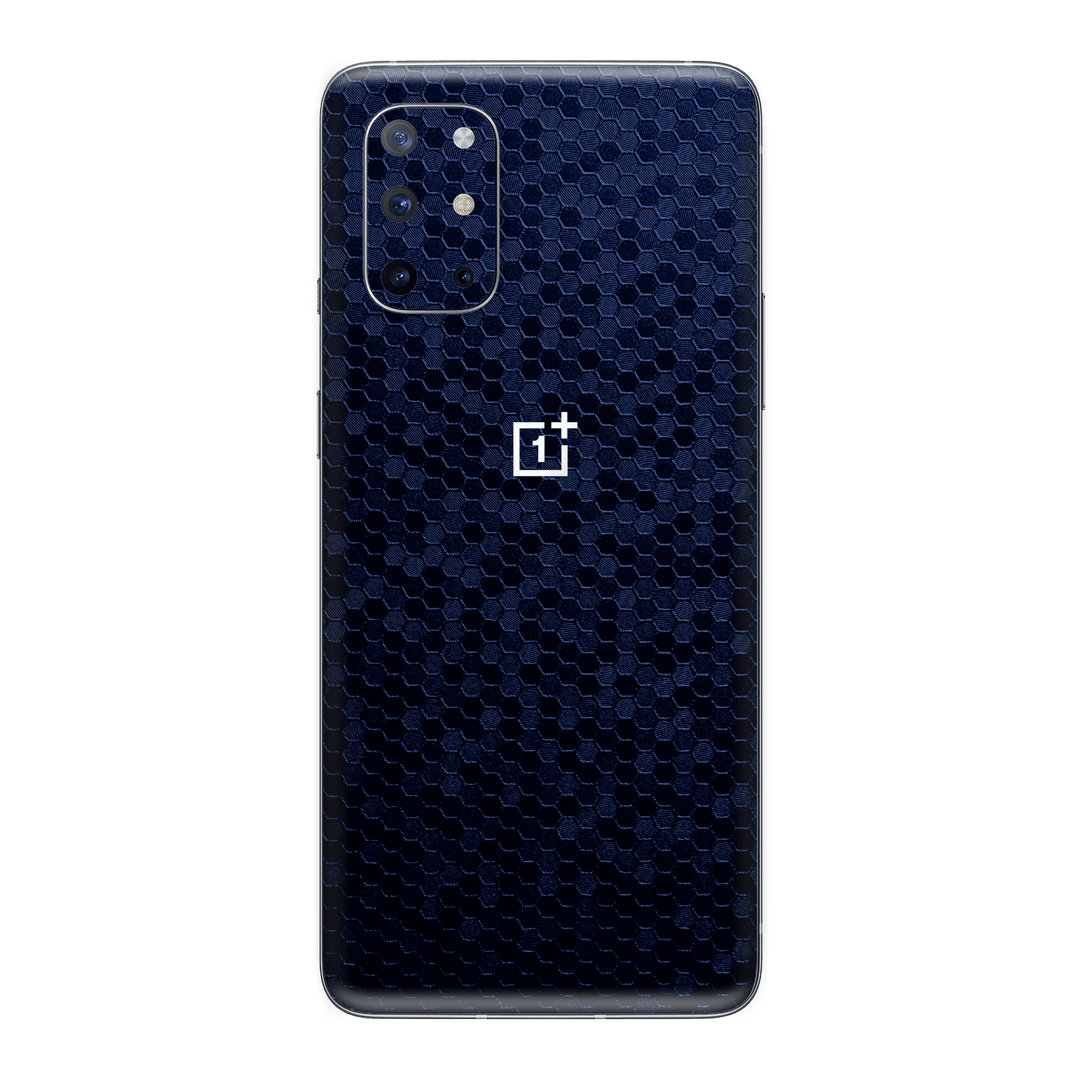 OnePlus 8T Luxuria Navy Blue Honeycomb 3D Textured Skin Wrap Sticker Decal Cover Protector by EasySkinz