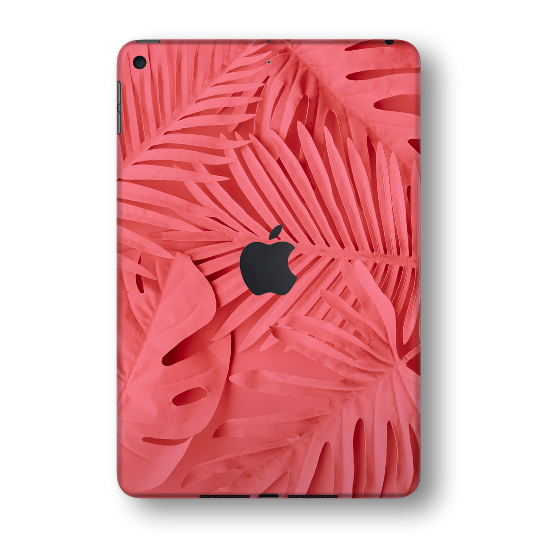 iPad MINI 5 (5th Generation 2019) SIGNATURE AMARANTH Tropical Leaf Skin Wrap Sticker Decal Cover Protector by EasySkinz