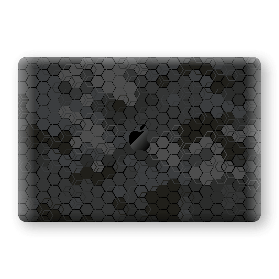 MacBook Pro 15" Touch Bar Print Printed Custom Signature Abstract SLATE Hexagon Skin Wrap Cover Decal by EasySkinz
