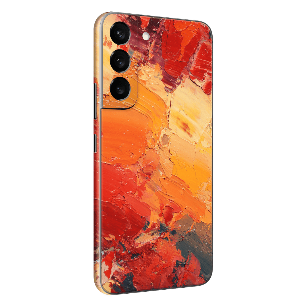 Samsung Galaxy S22 Print Printed Custom SIGNATURE Sunset in Oia Painting Skin Wrap Sticker Decal Cover Protector by EasySkinz | EasySkinz.com