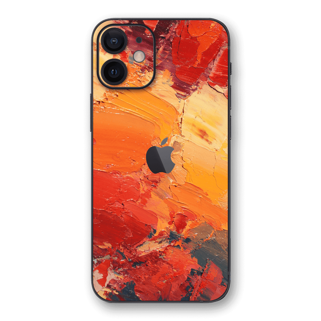iPhone 12 MINI Print Printed Custom SIGNATURE Sunset in Oia Painting Skin Wrap Sticker Decal Cover Protector by EasySkinz | EasySkinz.com