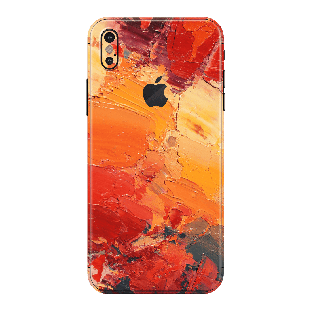 iPhone X Print Printed Custom SIGNATURE Sunset in Oia Painting Skin Wrap Sticker Decal Cover Protector by EasySkinz | EasySkinz.com