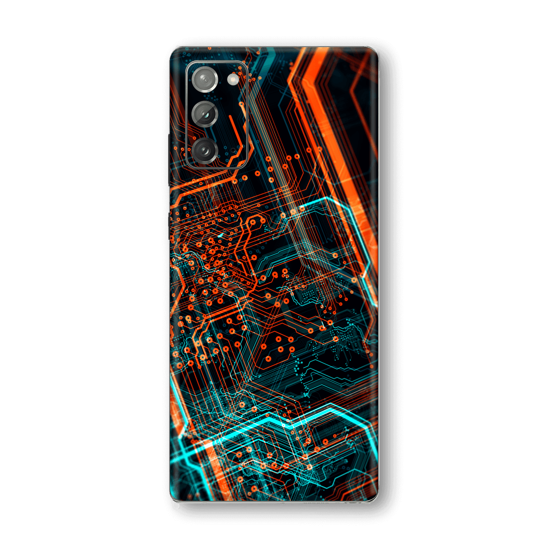Samsung Galaxy NOTE 20 Print Printed Custom SIGNATURE NEON PCB Board Skin Wrap Sticker Decal Cover Protector by EasySkinz