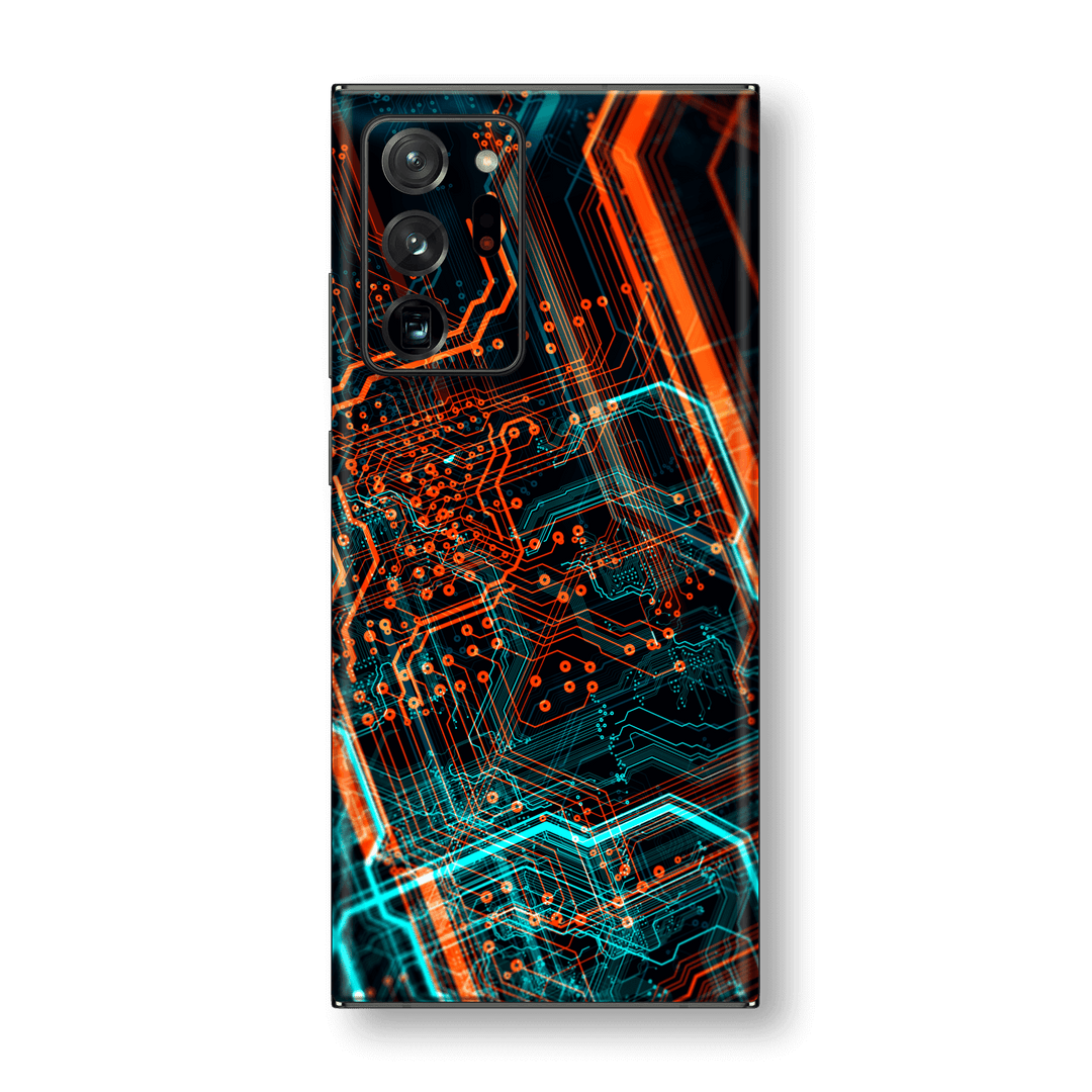 Samsung Galaxy NOTE 20 ULTRA Print Printed Custom SIGNATURE NEON PCB Board Skin Wrap Sticker Decal Cover Protector by EasySkinz